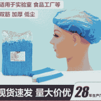 一次性条帽双筋网帽无纺布电子食品防尘条形网帽