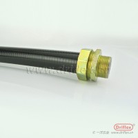 喷码设备用黑色加棉线平包塑金属软管5/16