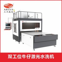 武汉三工 牛仔服装面料激光水洗机