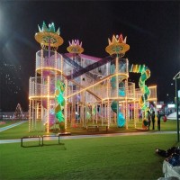 河南长基无动力游乐设施魔法城堡儿童游乐园设备