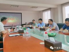 北仑经信局副局长一行莅临天正模具参观考察