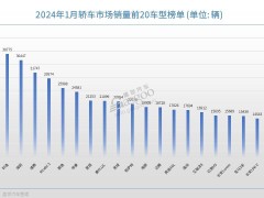 2024年1月轿车销量前20：又有“黑马”冲榜成功，油车开始反扑