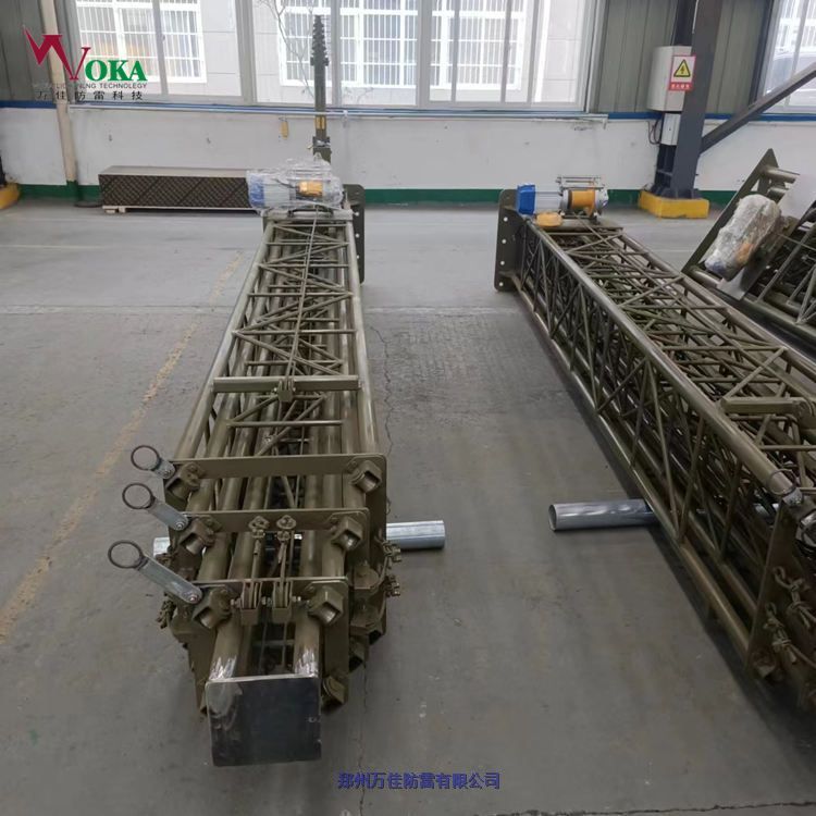 空管移动雷达升降天线塔,负载500kg通讯升降塔,气动自锁升降照明杆