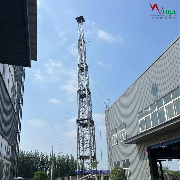 测云雷达电动倒伏式升降塔,移动式四柱升降雷达塔,高位气动升降桅杆